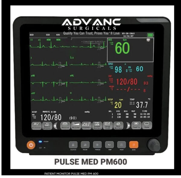 Multi Parameter Patient Monitor Pulse Med PM-600